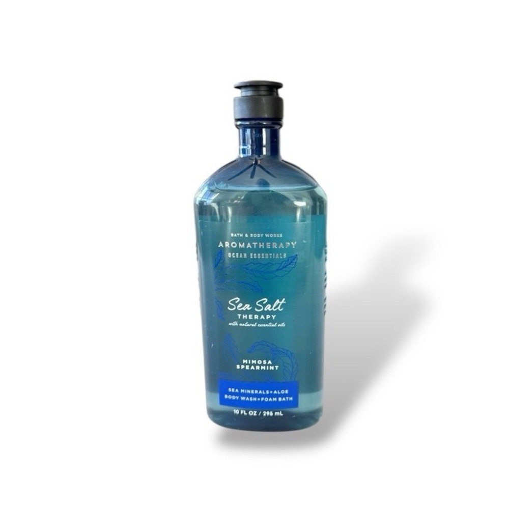 Bath & Body Works Mimosa Spearmint Sea Salt Therapy Body Wash 8 oz RARE New BBW